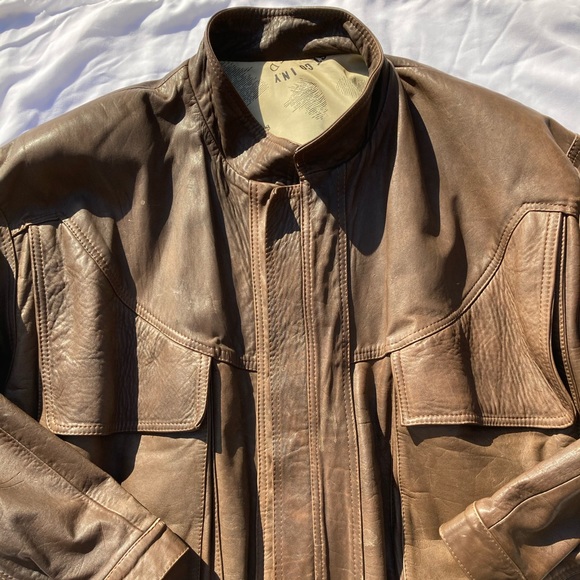 Handmade Colombian Genuine Leather Jacket Men’s - Picture 4 of 8